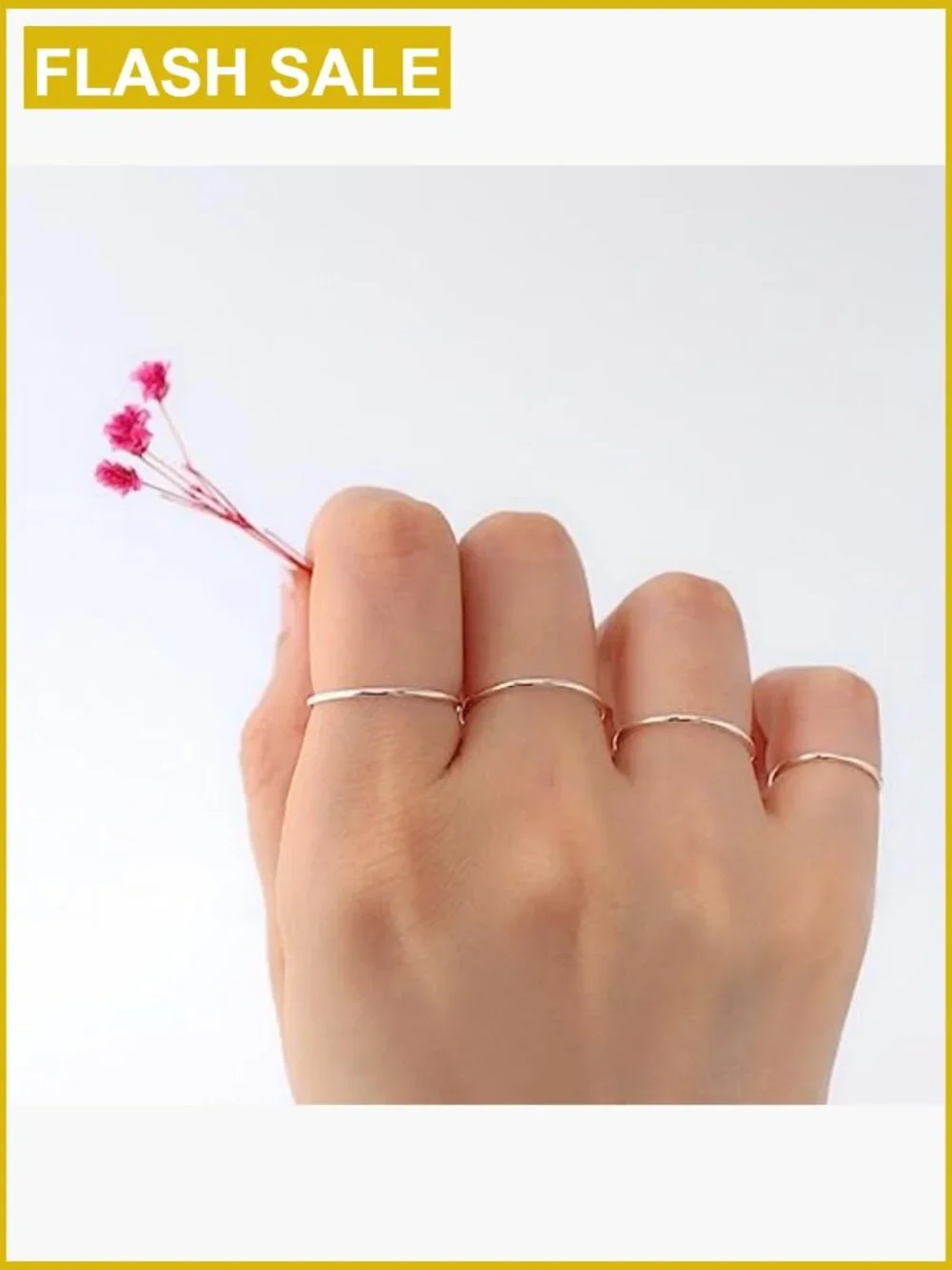 925 Sterling Silver Stackable Band Ring - High Polish, 1mm-6mm, Sizes 4-12,